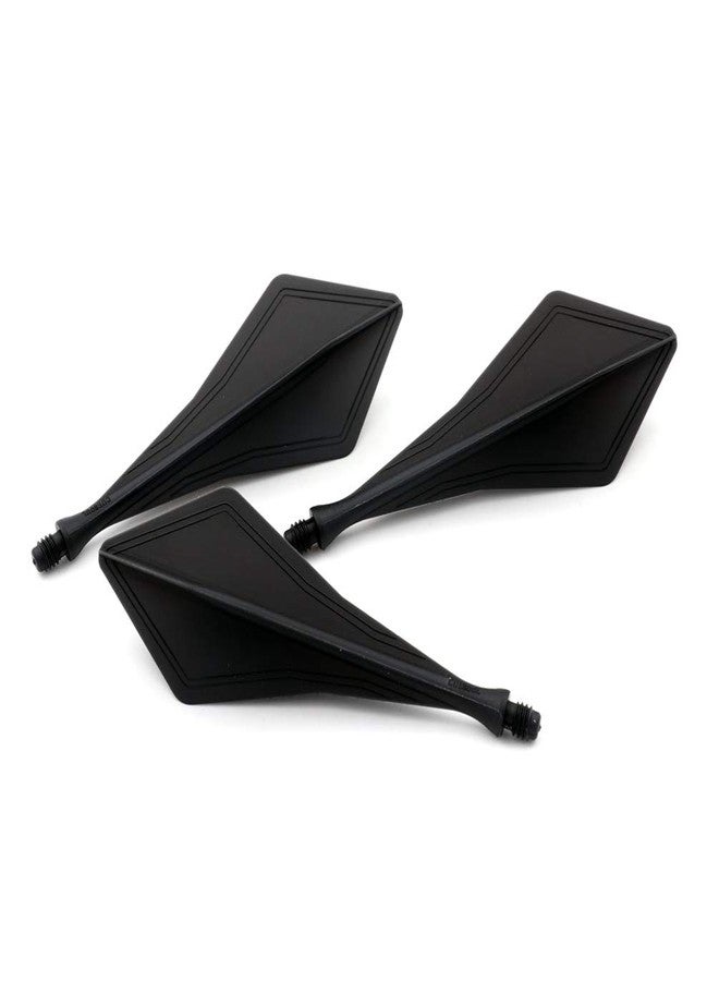 CUESOUL Very Slim TRAJ AK8 New Integrated Dart Flights and Shafts Diamond Shape,Dart Flight Black Set of 3 - Image 3