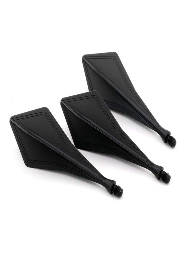 CUESOUL Very Slim TRAJ AK8 New Integrated Dart Flights and Shafts Diamond Shape,Dart Flight Black Set of 3 - Image 4