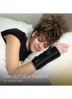 BraceUP Quick Wrap Wrist Brace for Carpal Tunnel, Tendonitis, and Arthritis – Hand and Wrist Support Splint (Left Hand)  - Image 4