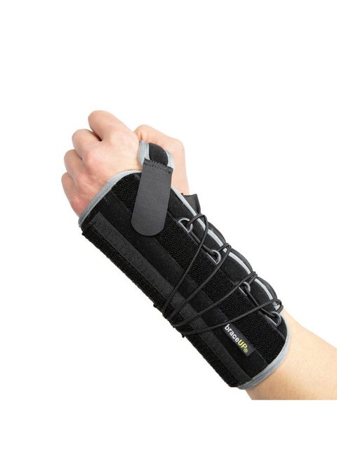 Quick Wrap Wrist Brace for Carpal Tunnel, Tendonitis, and Arthritis – Hand and Wrist Support Splint (Left Hand)