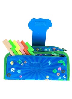 SMILY KIDDOS Smily Kiddos | Fancy Strap Pencil Case (Blue) | Kids&School Pencil Cases | Pencil Case for Kids | Boys & Girls Pencil Case | Pencil Pouch for Kids | Blue for Pencil Case  - Image 4