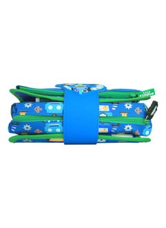 SMILY KIDDOS Smily Kiddos | Fancy Strap Pencil Case (Blue) | Kids&School Pencil Cases | Pencil Case for Kids | Boys & Girls Pencil Case | Pencil Pouch for Kids | Blue for Pencil Case  - Image 3