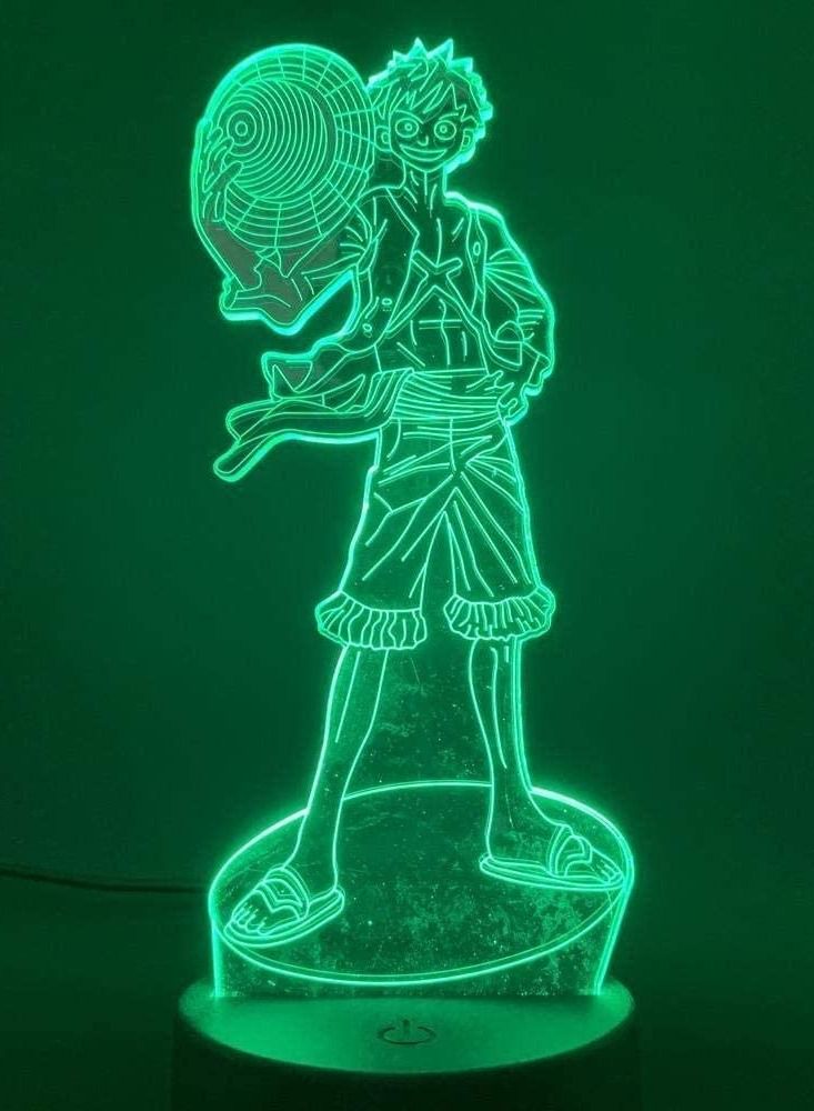 althiqahkey Multicolour 3D Night Light Illusion LED Lamps for Kids Japanese Anime One Piece Monkey D Luffy Action Figure for Kids Bedroom Decor Child Birthday Gift - Image 4