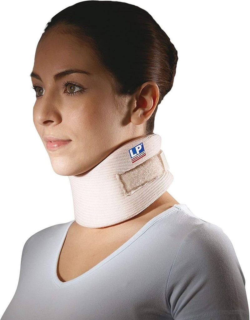 LP Support 906 Cervical Collar, Tan - Adjustable Neck Support for Pain Relief - Image 1