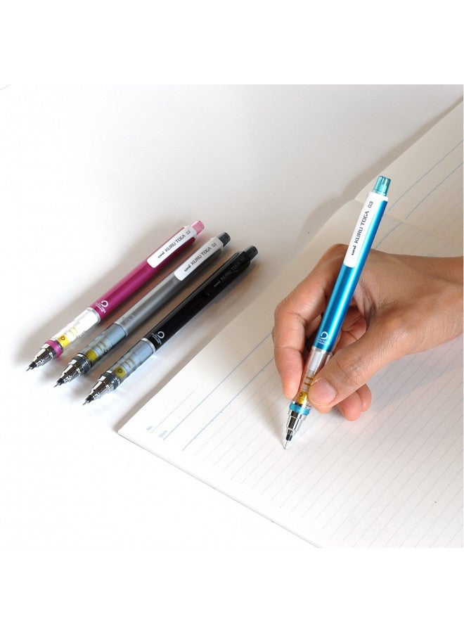 uni Kurutoga Mechanical Pencil Standard, 0.3mm, Black (M34501P.24) - Image 5