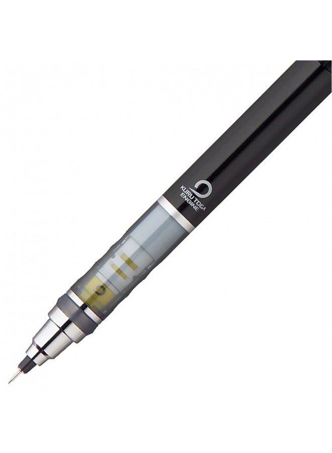 uni Kurutoga Mechanical Pencil Standard, 0.3mm, Black (M34501P.24) - Image 3