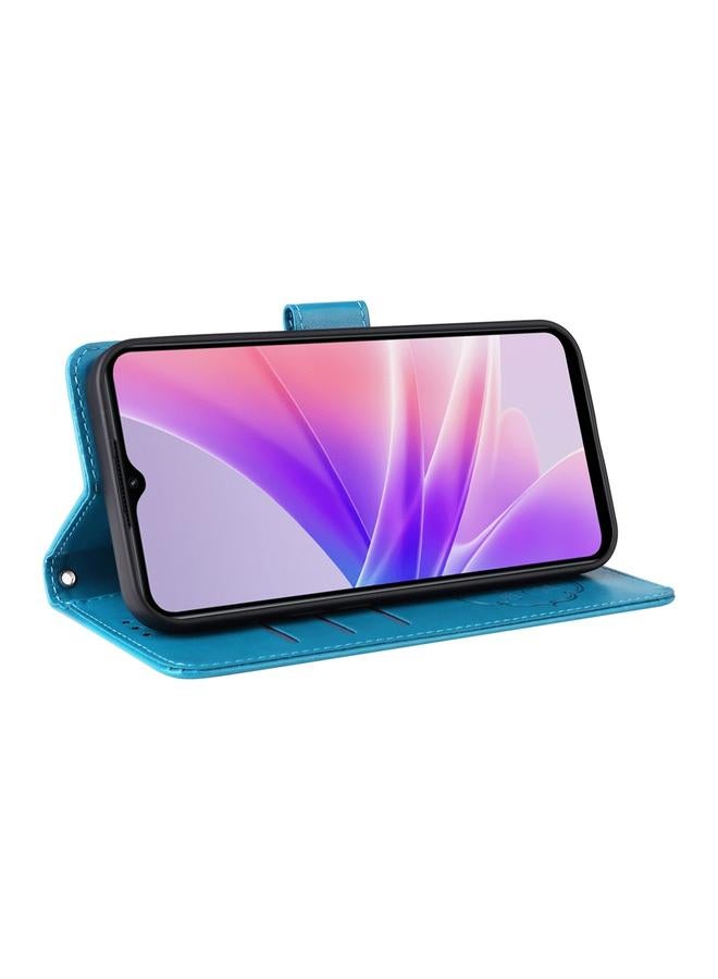 S-TOP Case For OPPO A77 4G / 5G / A77s 4G Global Embossed Butterfly Flowers Leather Phone Case - Image 5