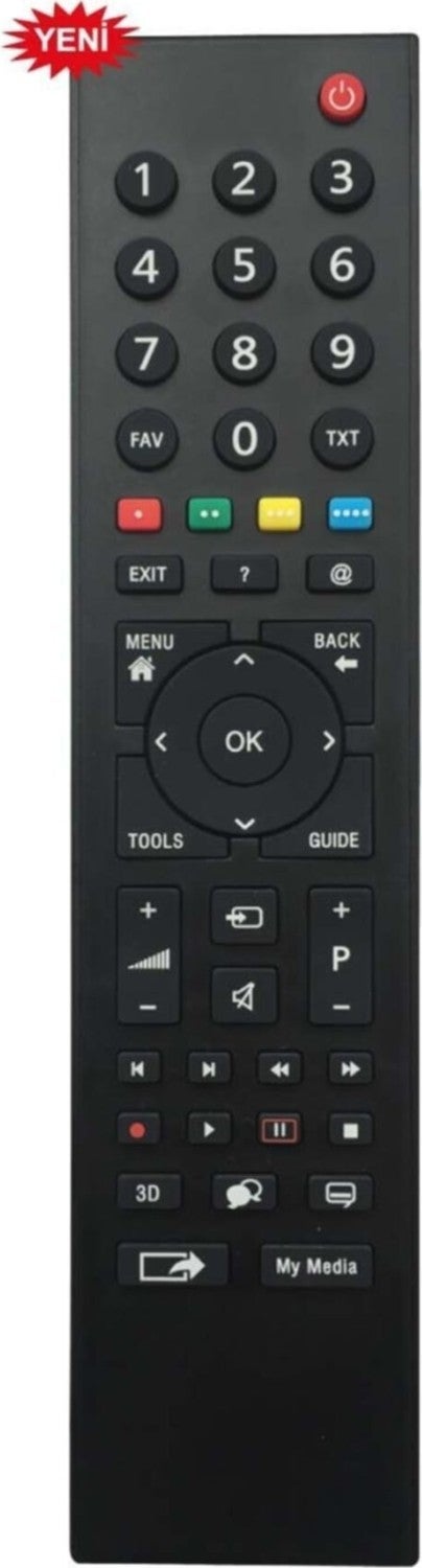 Arcelik Altus Grundig 3D LCD LED TV Remote Control