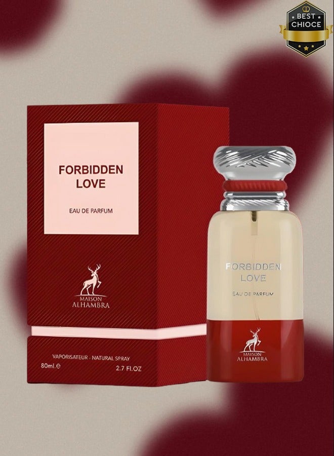 MAISON ALHAMBRA 5 Pieces Forbidden Love Perfume For Unisex 80ml EDP - Image 2
