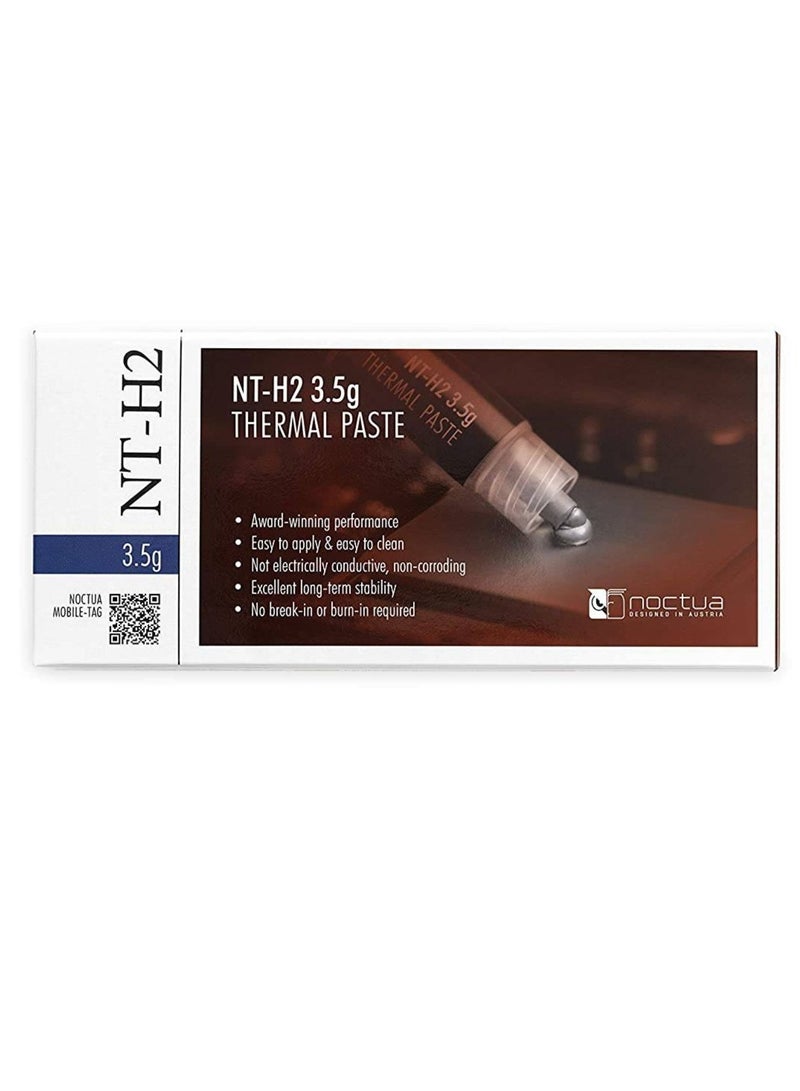 NOCTUA NT-H2 3.5G, Pro-Grade Thermal Compound Paste Incl. 3 Cleaning Wipes for Desktop PC (3.5G) - Image 1
