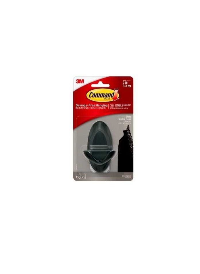 Command Slate Double Hook  - Image 1