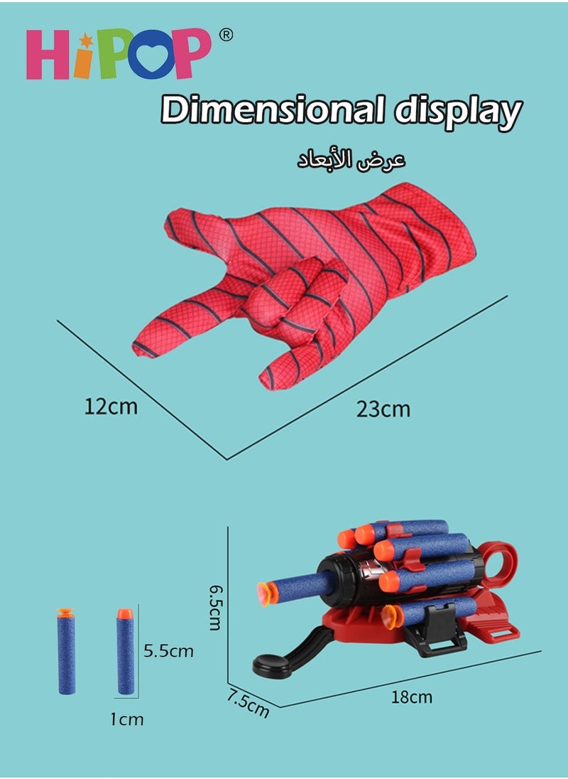 HIPOP Spiderman Launcher Toys,Wrist Mounted Projectile Shooters,Exciting Boys Toys  - Image 5
