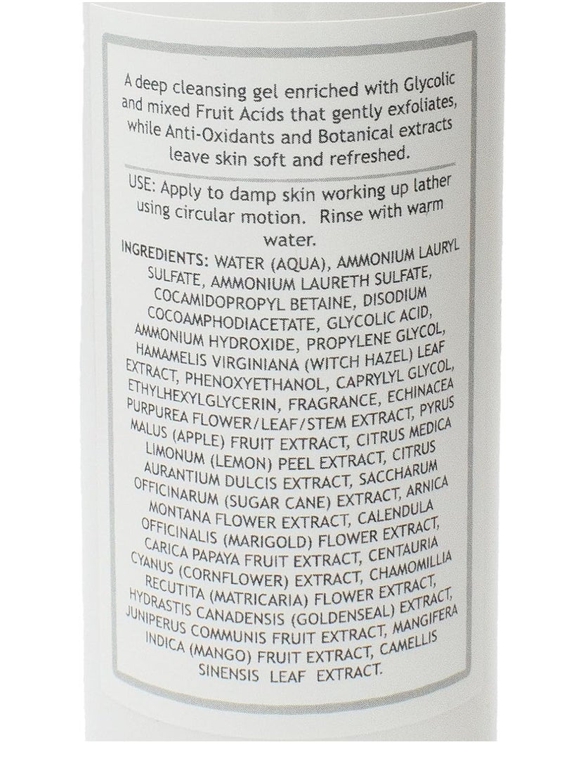 Pure Ziva 2.45% Glycolic Acid Foaming Exfoliating Cleanser Face Wash, Gluten & Paraben Free, 8 Fluid Ounces, No Animal Testing & Cruelty Free  - Image 2
