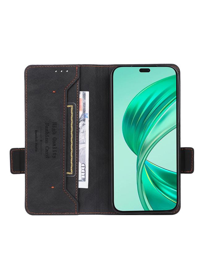 زبون جراب هاتف Honor X8b مع مشبك مغناطيسي من الجلد - Image 4