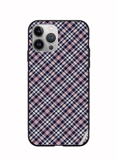Protective Case Cover For Apple iPhone 12 Pro Checkered Design Multicolour