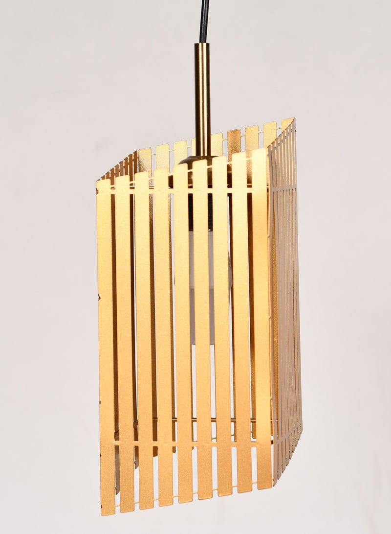 Modern Gold pendant chandelier, geometric shape, with a contemporary and modern design - Image 4