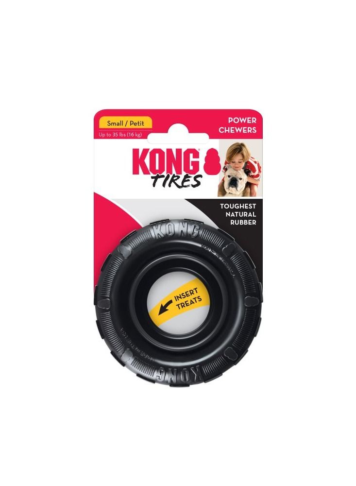Kong Tires Extreme Dog Toy – Durable Tire Chew for Tough Chewers – Bouncy Fetch Fun with Elastic Rebound Sidewalls – Ideal for Active Dogs - Image 1