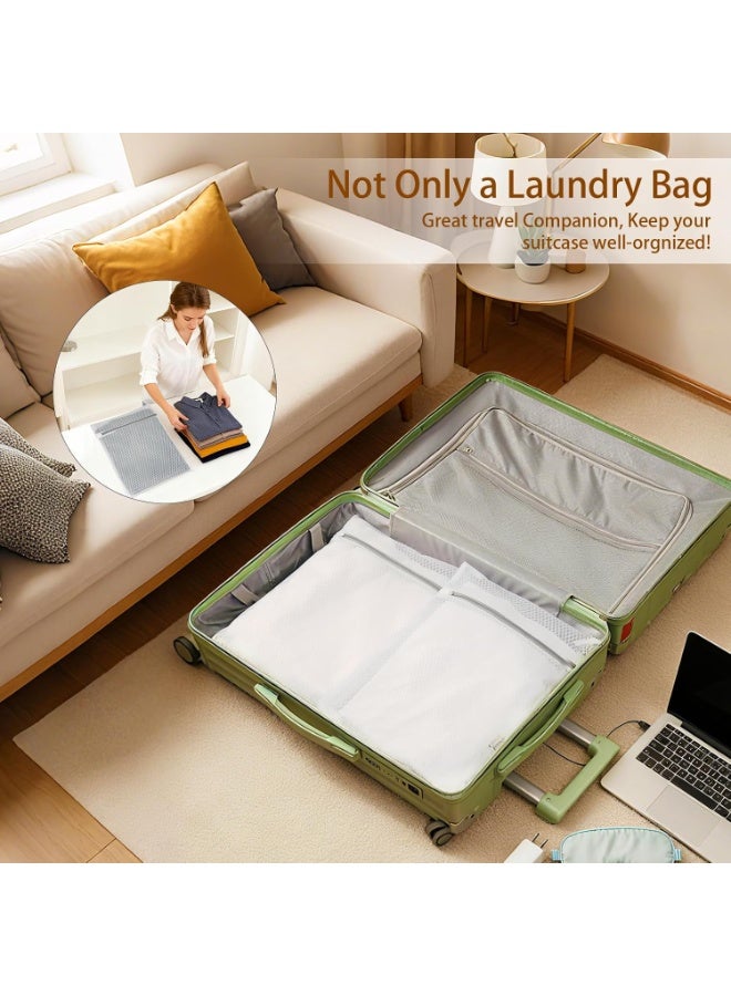 Washing & Travel Organizer Bags Delicates Laundry Mesh with Zipper Protection Use as Luggage Dividers ,three different size - Image 5