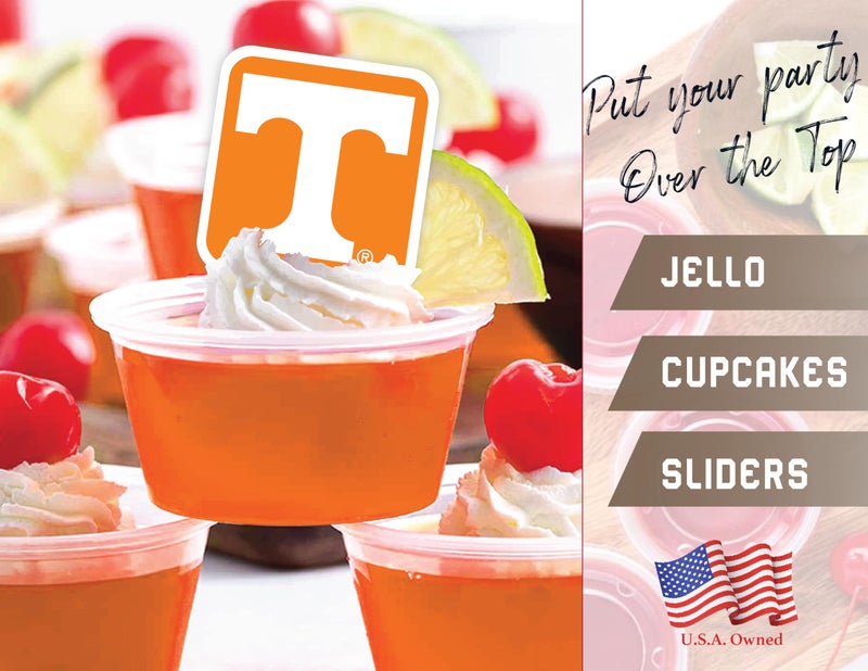 PartyKandy University of Tennessee Cupcake Toppers (24 Pcs) Tennessee Vols Party Supplies for Football Tailgating  Birthday Party  Graduation Decorations  Tennessee Bound Party Decorations (Tennessee Volunteers) - Image 5