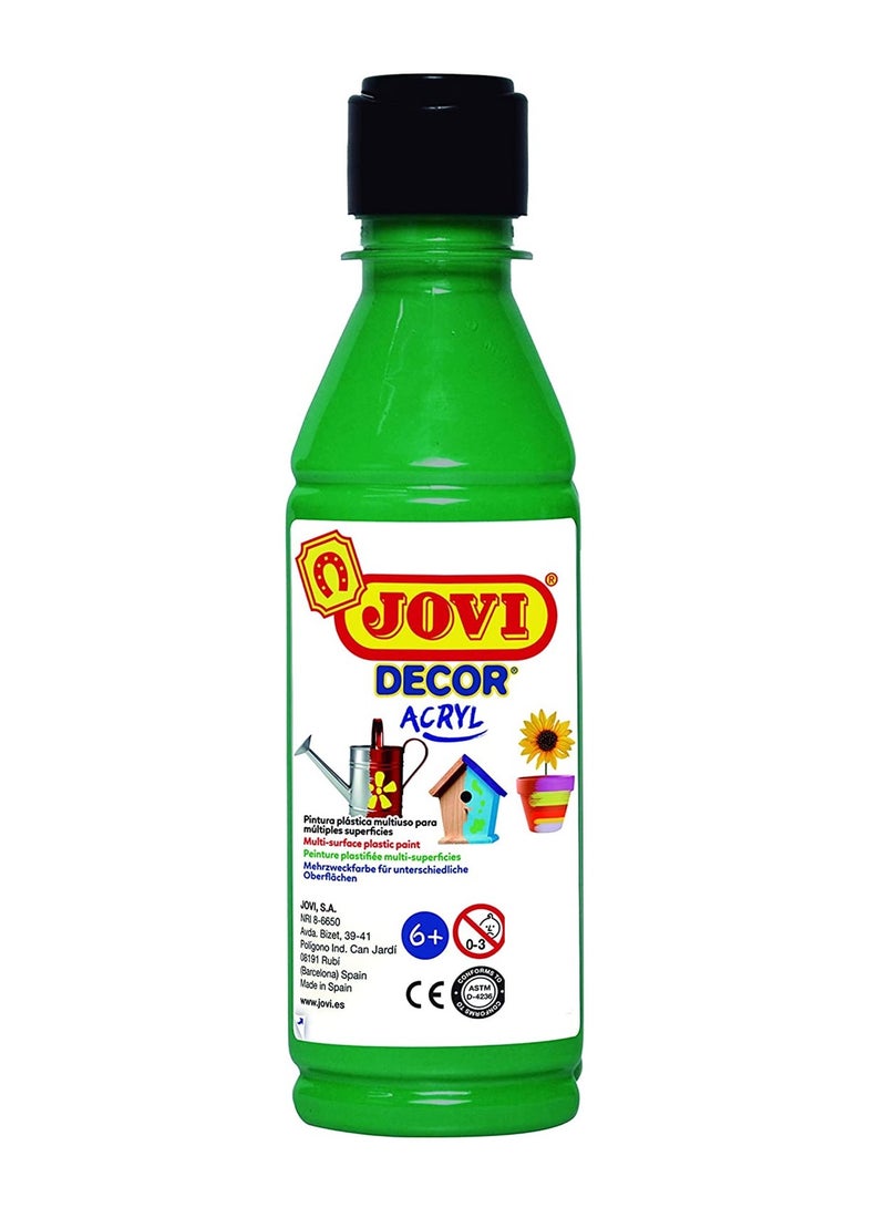 JOVI 250ml Decor Acrylic Paint Bottle Dark Green Colour - Image 1