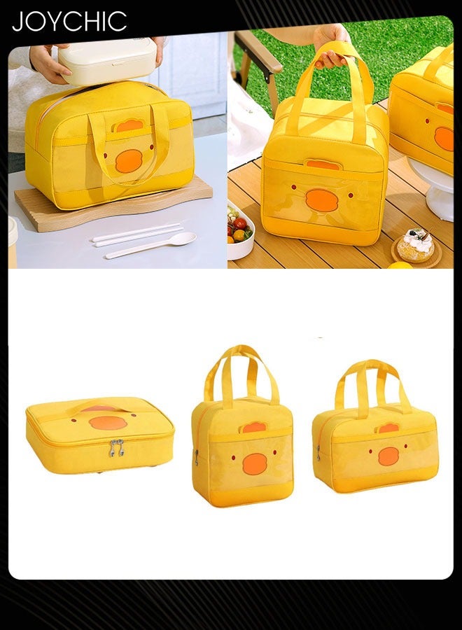 3-Piece Oxford Multifunction Food Insulation Bag Warm and Fresh Keeping Reusable Lunch Bag for School Office Outdoor Picnic - Image 1
