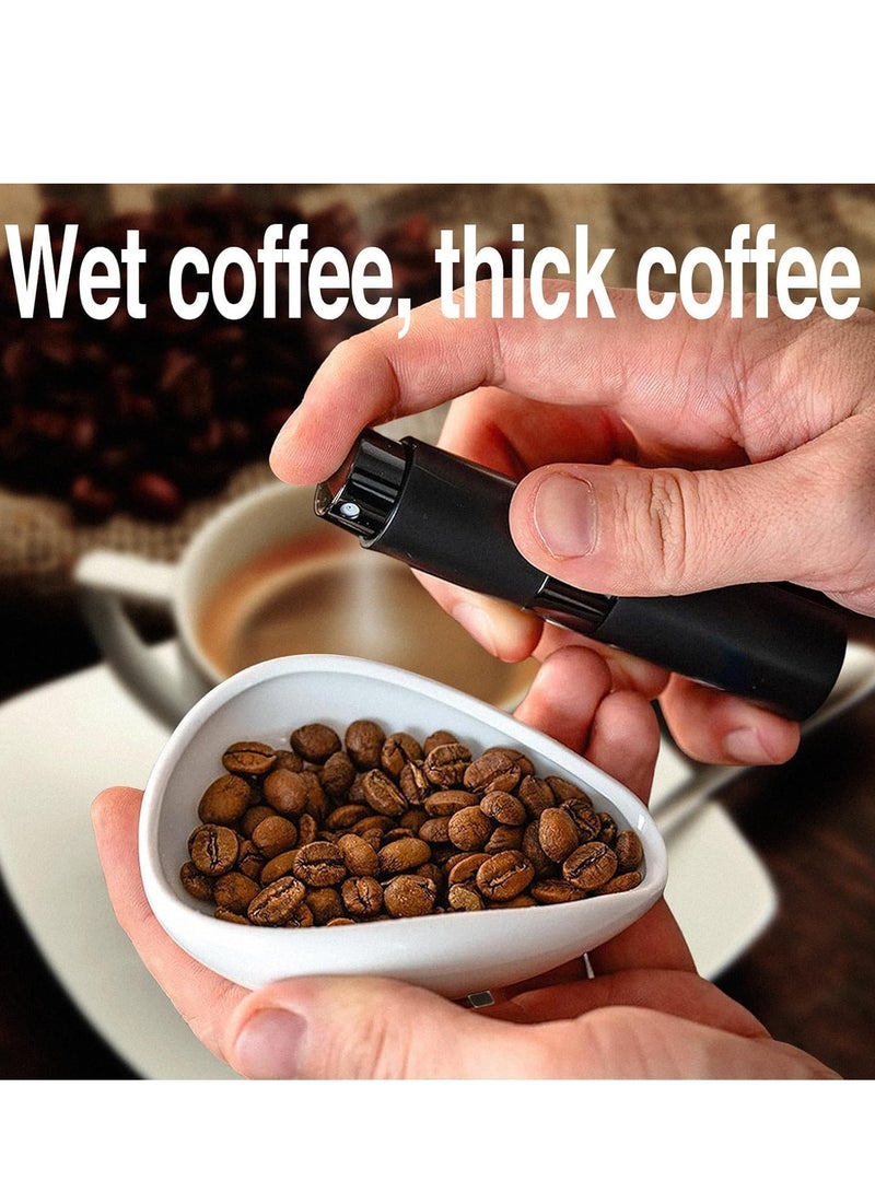 TRASSLE Coffee Bean Dosing Cup and Spray Bottle and Spoon 3-Piece Set，Kit For Espresso,Ceramic Single Dosing Tray For Coffee or Tea.Spray For Reducing Coffee Power Static  - Image 2