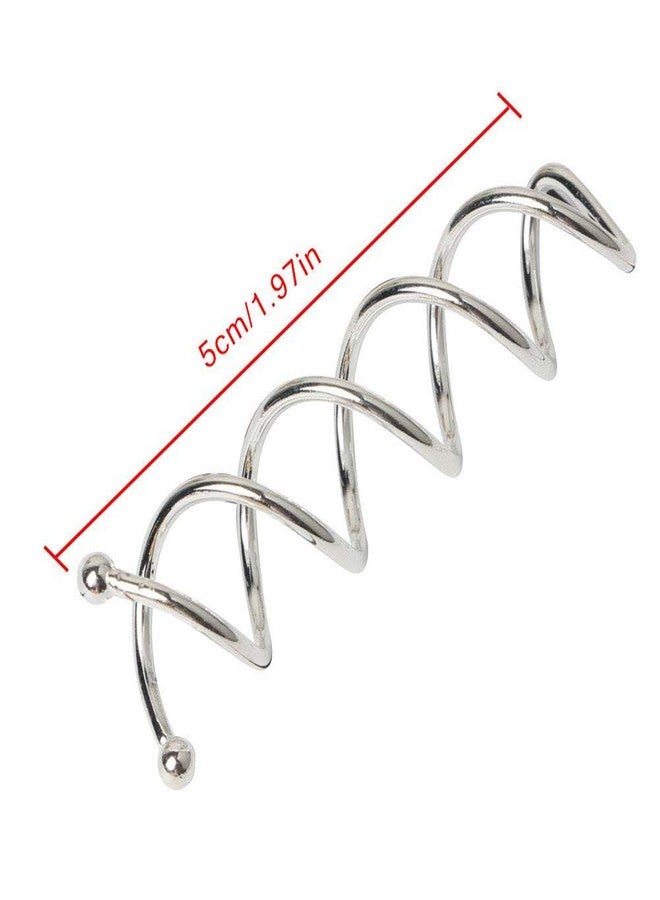Teensery 10 Pcs Silver Spiral Hair Pins Twist Screw Hair Pins DIY Hair Style Hair Clip Hair Accessories for Women and Girls - Image 4