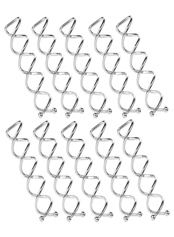 Teensery 10 Pcs Silver Spiral Hair Pins Twist Screw Hair Pins DIY Hair Style Hair Clip Hair Accessories for Women and Girls - Image 1
