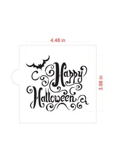 Designer Stencils Happy Halloween Lettering Cookie and Craft Stencil CM071 by Designer Stencils  - Image 4