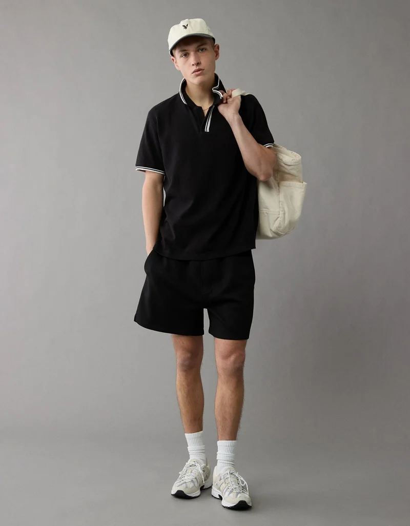 American Eagle  AE 24/7 Mesh Polo Shirt for Men | Best Price UAE