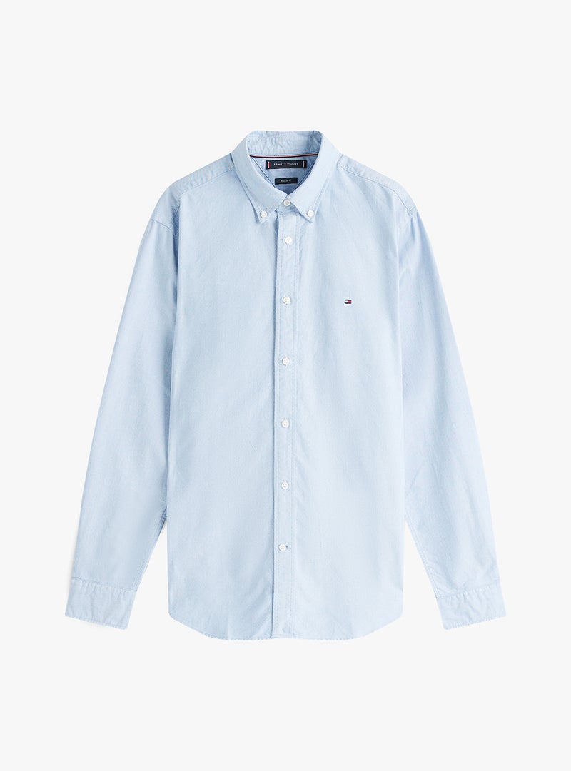 TOMMY HILFIGER Regular Fit Flag Embroidery Oxford Shirt - Image 5