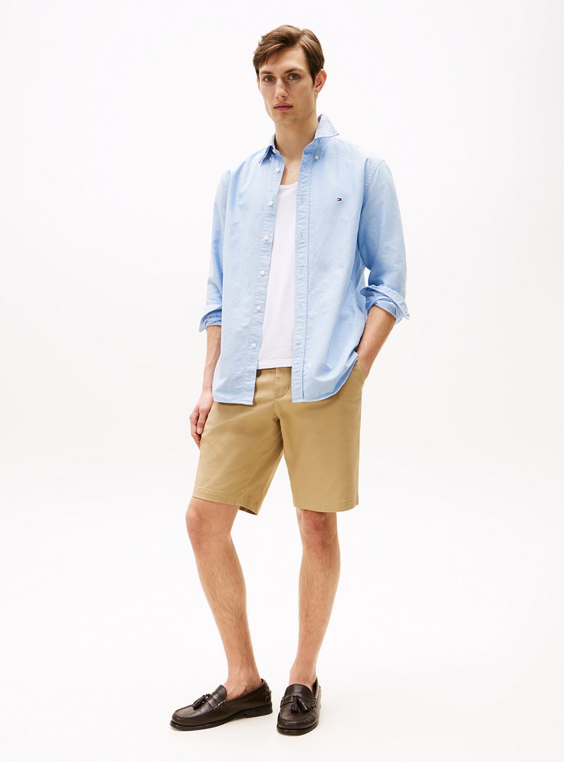 TOMMY HILFIGER Regular Fit Flag Embroidery Oxford Shirt - Image 3
