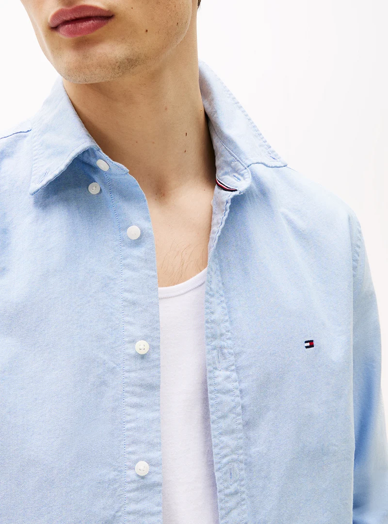 TOMMY HILFIGER Regular Fit Flag Embroidery Oxford Shirt