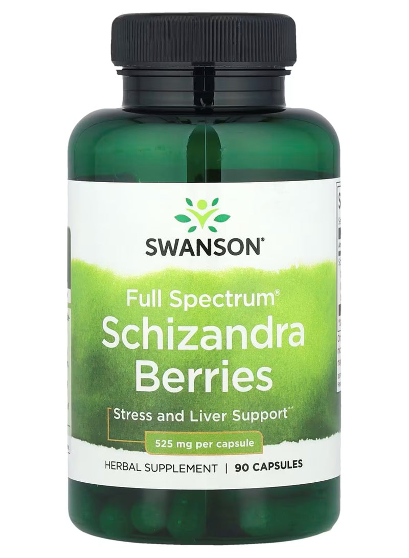 SWANSON Full Spectrum Schizandra Berries 525 mg 90 Caps - Image 3