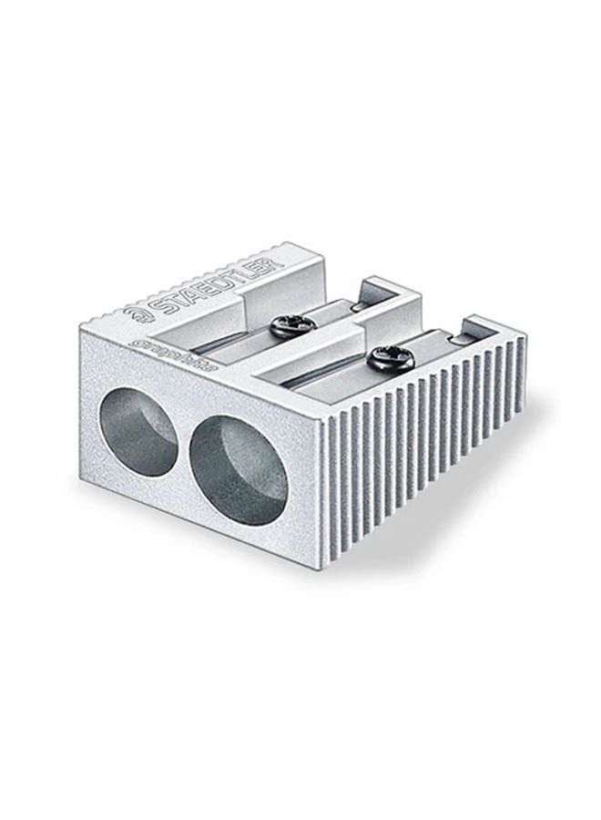 STAEDTLER Metal Double Hole Sharpener Silver - Image 2
