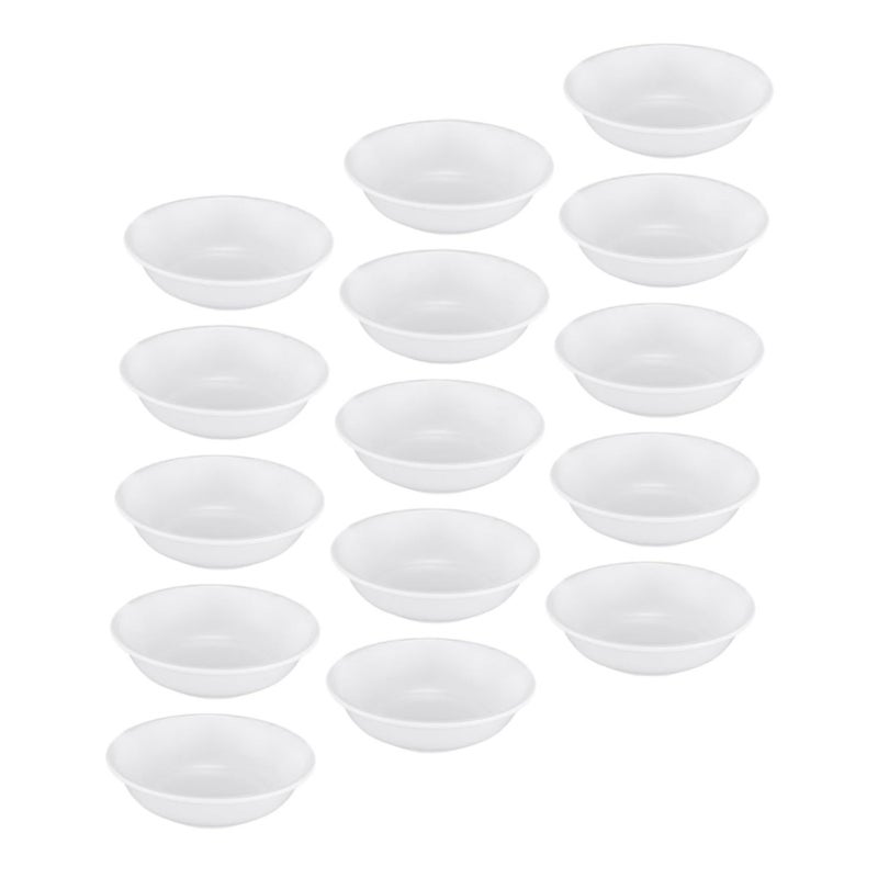 White Plastic Sauce Dishes 25 Pcs Round Condiment Bowls For Dipping Seasoning Appetizers - Image 2