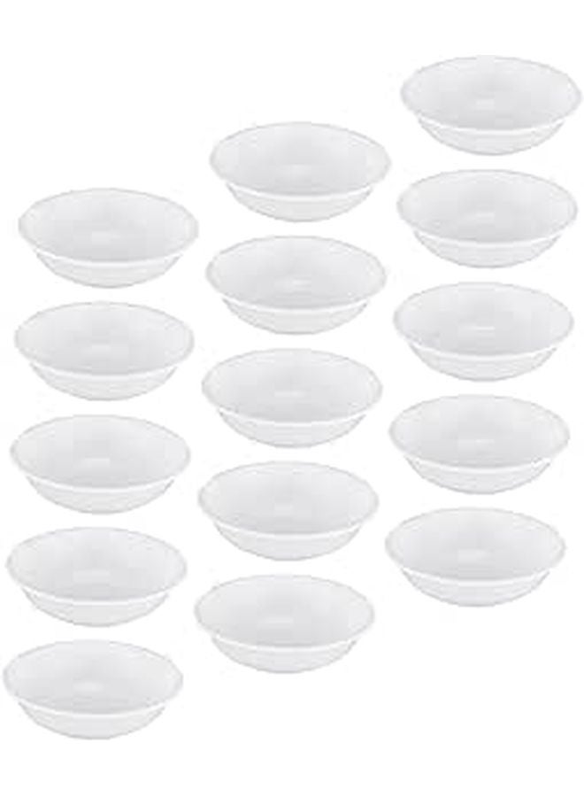 White Plastic Sauce Dishes 25 Pcs Round Condiment Bowls For Dipping Seasoning Appetizers - Image 1