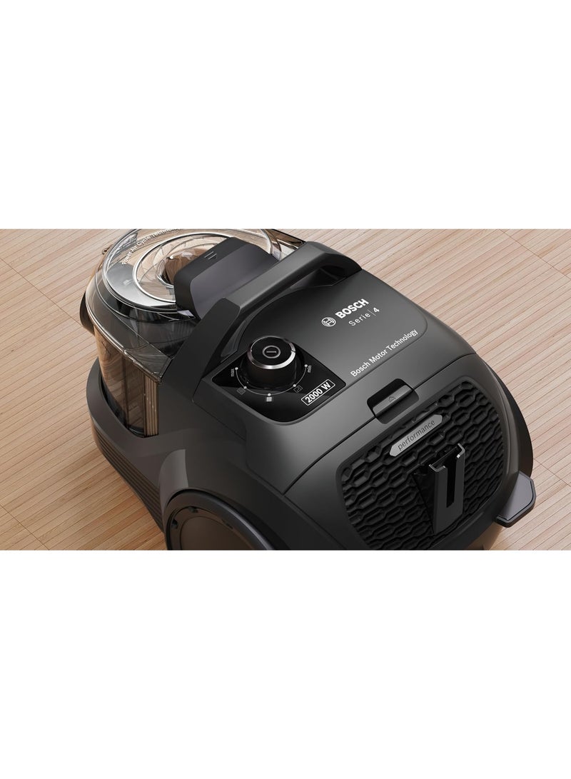 BOSCH Series 4 Bagless Vacuum Cleaner 2000 Watts, BGS21WBAGB Black - Image 4