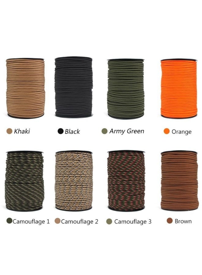 Beone 100M Strong Strength Nylon Rope 4mm 9 Core Paracord, for Survival, Braided Fishing, Clothes Line Portable Outdoor Lanyard Climbing Camping Travel Rope - Image 3