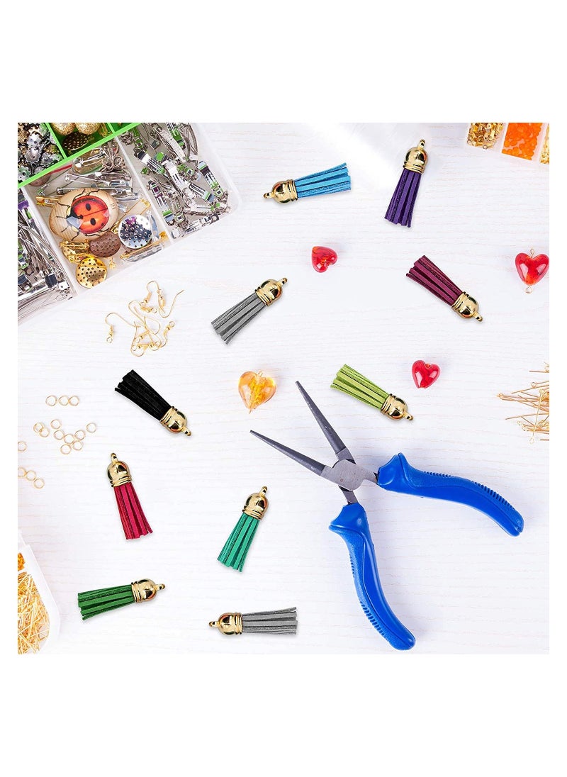 KASTWAVE - 350 Pcs Key Chain Rings Set with Craft Tassels, Hooks  Chain, Jump Ring, and Screw Eye Pins for Crafts(Gold and Silver) - Image 1
