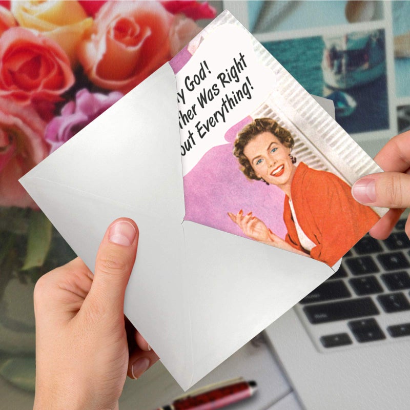 NobleWorks Funny Mother's Day Greeting Card with 5 x 7 Inch Envelope (1 Card) Mom Mother Was Right 0100 - Image 5