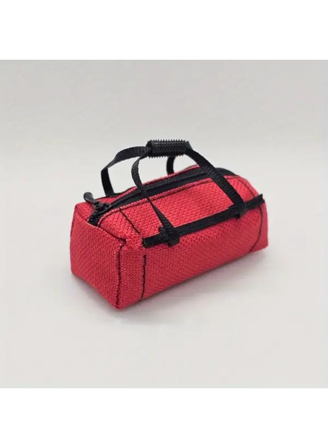 Miniature Black Suitcase Storage Box Dollhouse Travel Handbag For Outdoor Camping And Room Decoration Christmas Gift - Image 1