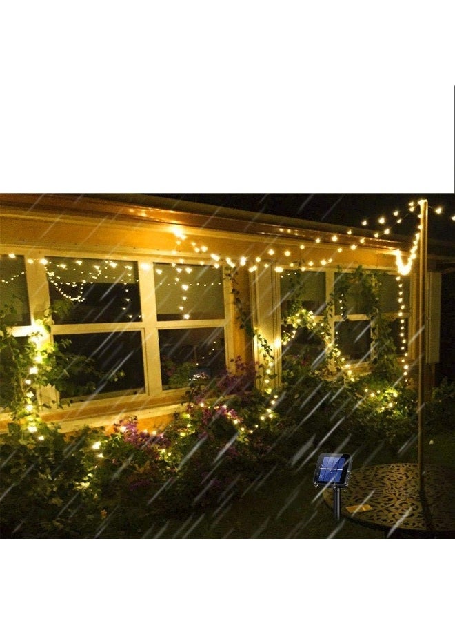 Generic 4 Pack Solar String Lights for Garden Patio Christmas Tree Indoor Bedroom, 100 LEDs Decorative Fairy Lighting Copper Wire Waterproof Outdoor Light(Warm White)  - Image 2