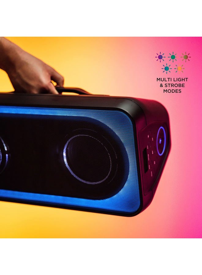 Altec Lansing Shockwave 200 Wireless Speaker 180W Bluetooth Speaker with a Long Lasting 12 Hour Battery, Multi LED Party Modes, Multiple bass Boost Modes, Party Sync, FM Radio - Image 2