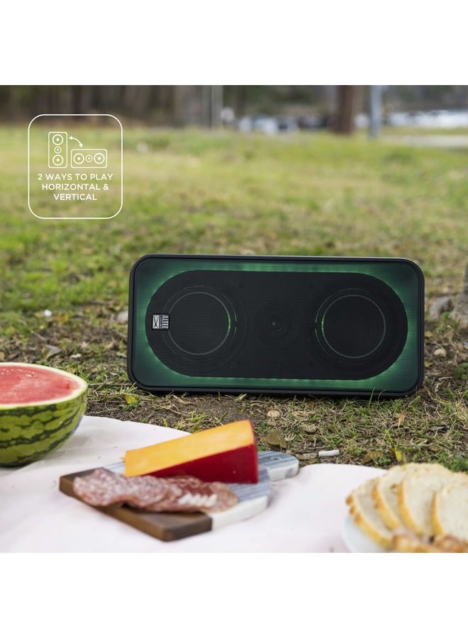 Altec Lansing Shockwave 200 Wireless Speaker 180W Bluetooth Speaker with a Long Lasting 12 Hour Battery, Multi LED Party Modes, Multiple bass Boost Modes, Party Sync, FM Radio - Image 5
