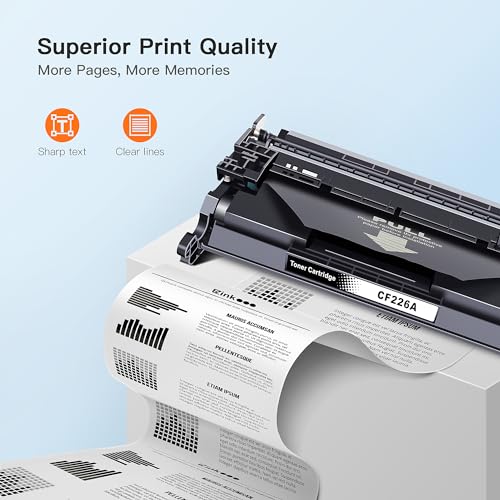 E-Z Ink Compatible Toner Cartridge Replacement for HP 26A CF226A 26X CF226X to use with M426fdw Laserjet M402dn Laserjet M402n Pro MFP M426fdn M402dw M426dw M402d Printer (2 Black) - Image 3
