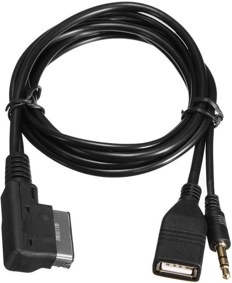 klarako Music MDI AMI MMI Interface USB+Charger Aux Cable for S5 Q5 Q7 A3 A4L A5 A1 - Image 1