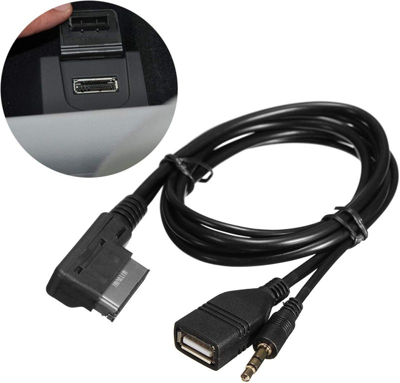klarako Music MDI AMI MMI Interface USB+Charger Aux Cable for S5 Q5 Q7 A3 A4L A5 A1 - Image 3