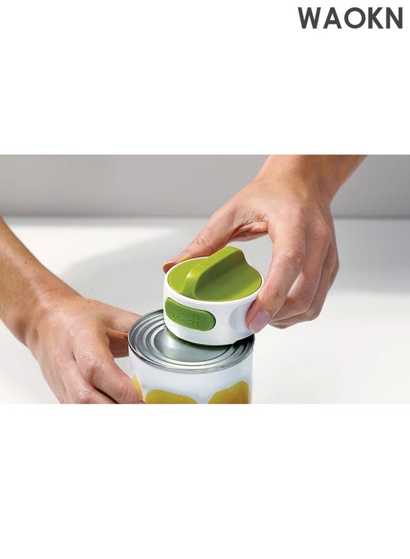 WAOKN 1 Piece Portable Manual Can Opener Beer Can Small Mini Kitchen Gadget Tool Easy Twist Safety Stainless Steel (Green) - Image 4