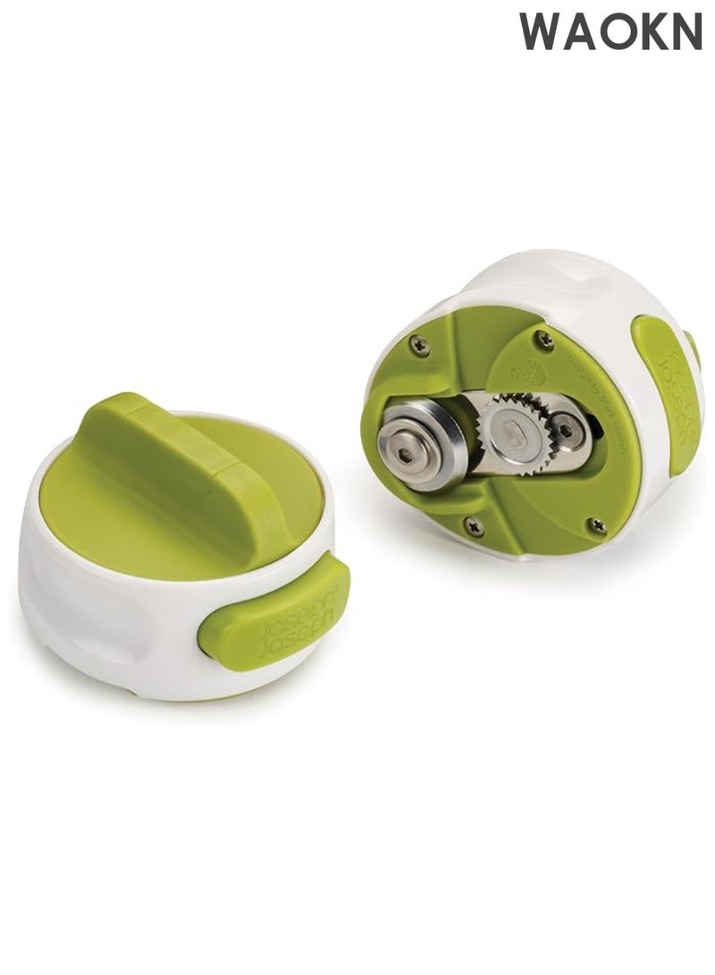 WAOKN 1 Piece Portable Manual Can Opener Beer Can Small Mini Kitchen Gadget Tool Easy Twist Safety Stainless Steel (Green) - Image 1